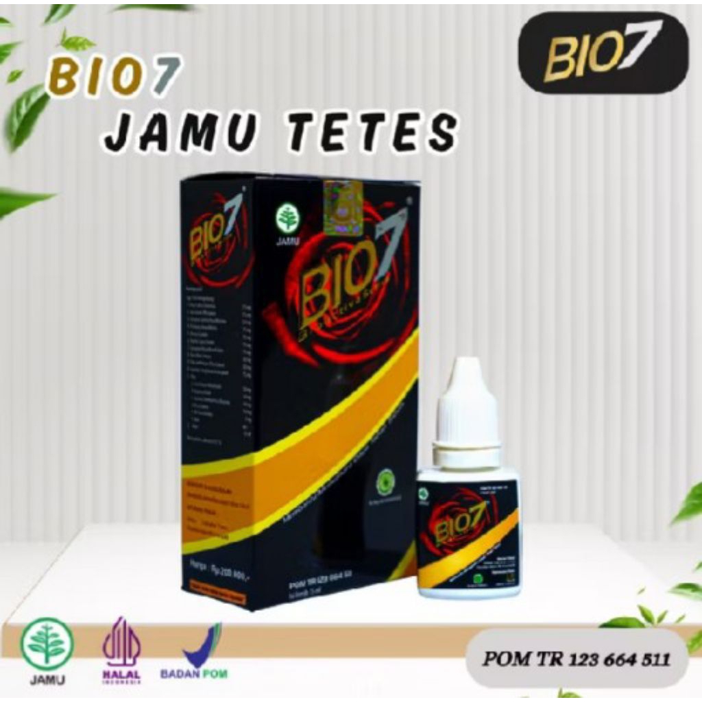 BIO7 (BIO SEVEN), OBAT TETES, JAMU HERBAL ORIGINAL KHASIAT ANDALAN NENEK