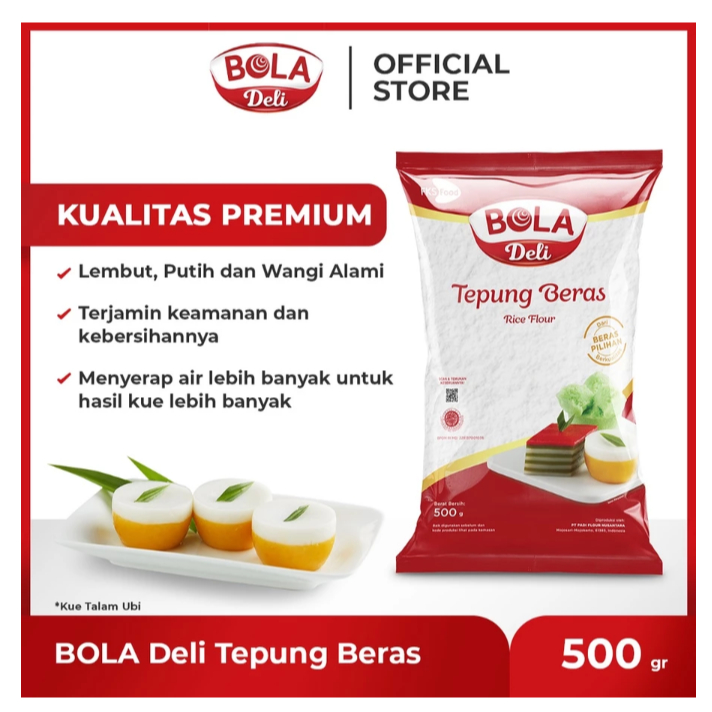 

BOLA DELI TEPUNG BERAS 500GR ( BELI BANYAK LEBIH MURAH ) ++
