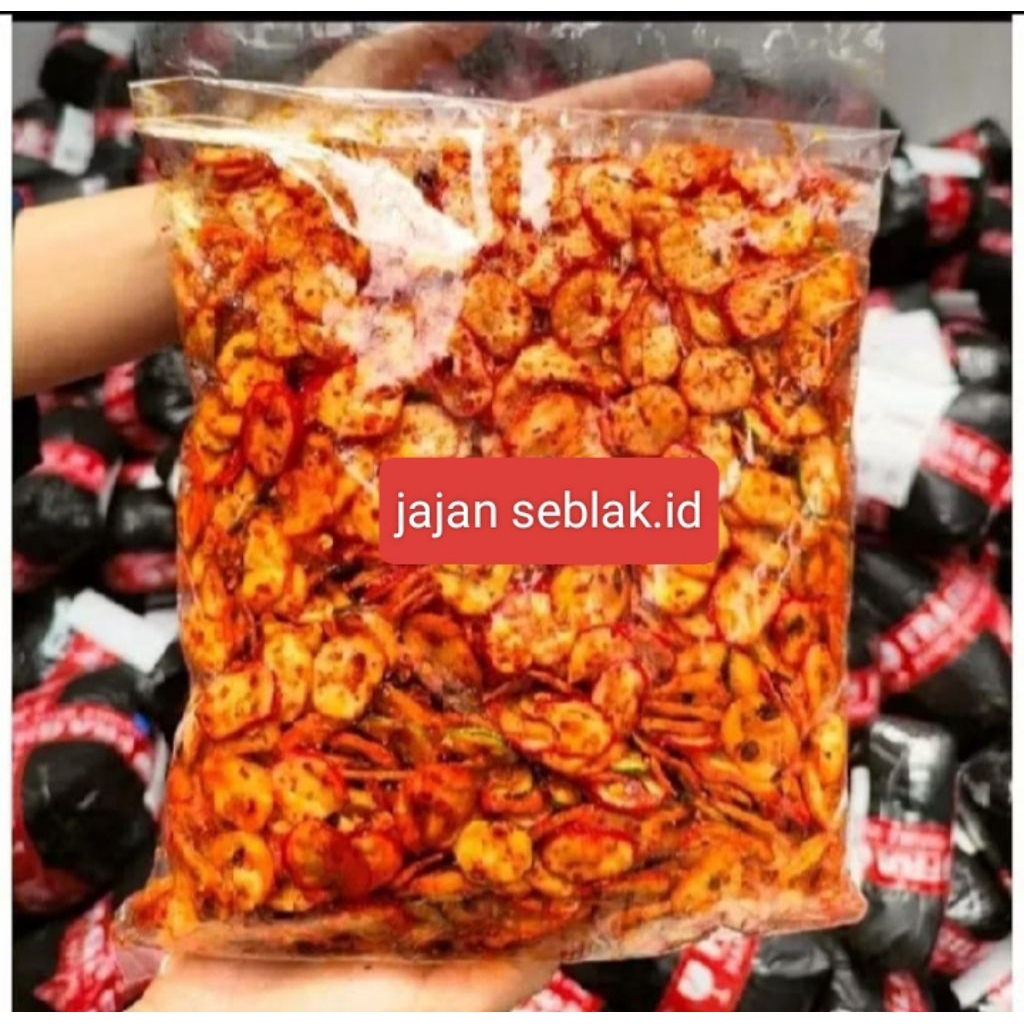 

kerupuk bantat pedas daun jeruk kemasan 1 kg