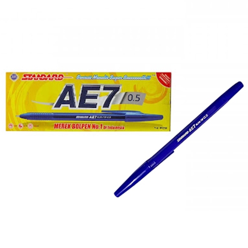 

Pulpen Standard AE7 / Pen Bolpoin Standard AE7 0.5 (1 PCS) – Biru