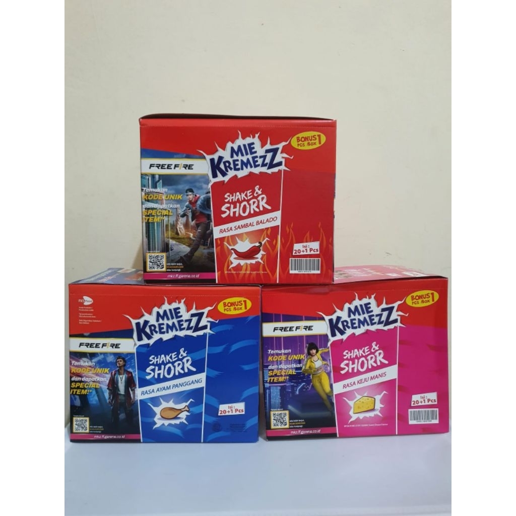 

Mie Kremez Shake & Shor 20 pcs X 16 gram