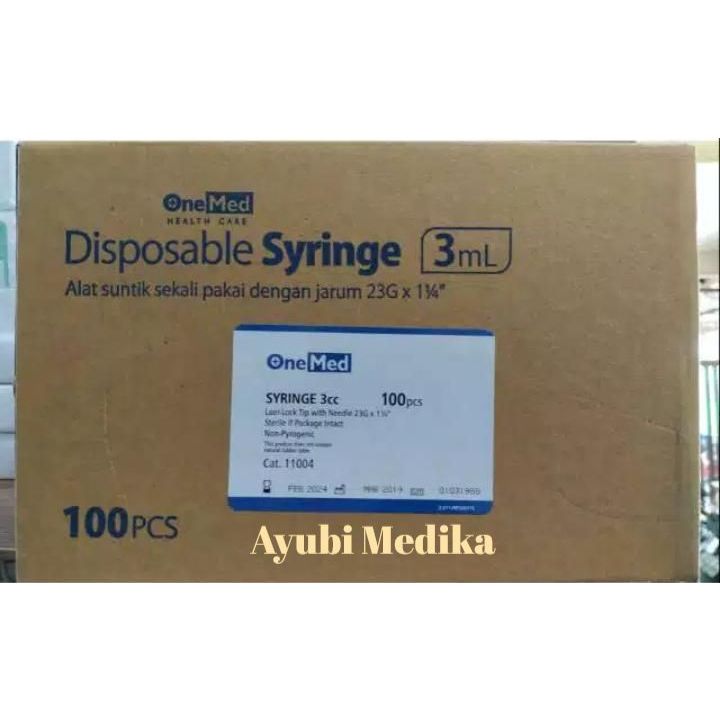 Spuit 3 cc 3cc Onemed BOX