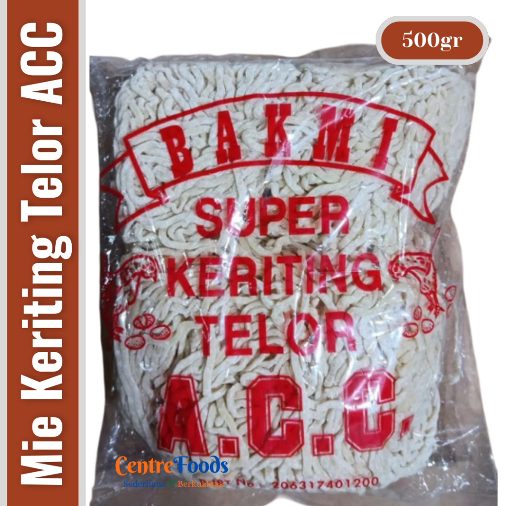 

Mie Keriting Telur - Bakmi Keriting Telor ACC | 500gr [ Harga Per BKS ]