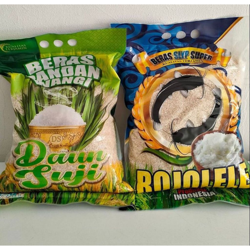 

Beras Daun Suji & Rojo lele 5kg