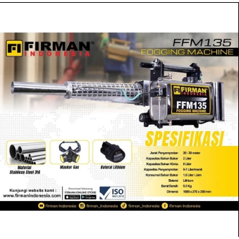 FIRMAN FFM135 Fogging Machine/Alat Fogging 2 Liter