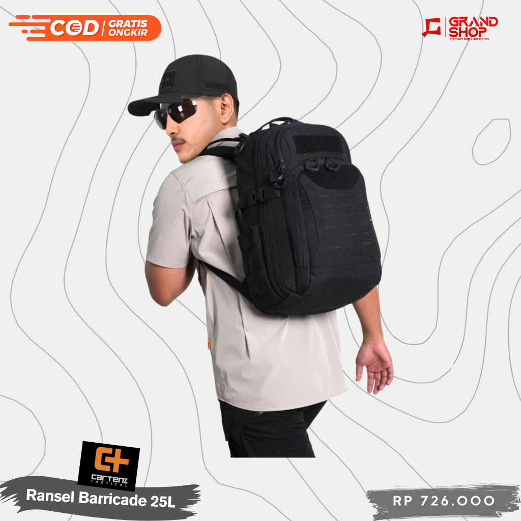 Tas Ransel Pria Cartenz Tactical Barricade 25L