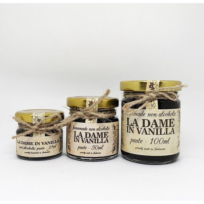 

La Dame in Vanilla PASTE – pasta vanila non alcohol halal - varian halal SAMEDAY/INSTANT ONLY !!