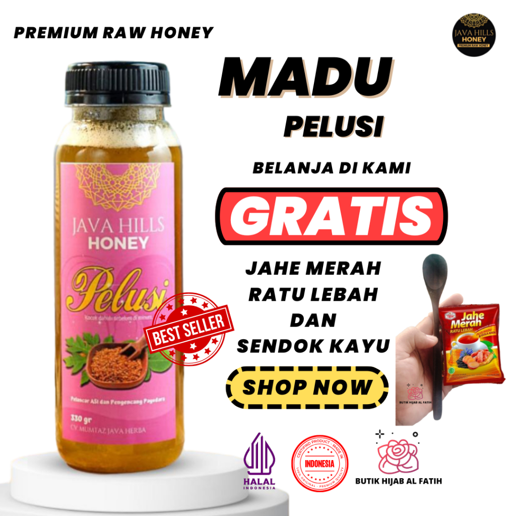 

Original Java Hills Honey Wanita Madu Ibu Menyusui Melancarkan Asi Menjaga Imunitas Stamina 320g COD