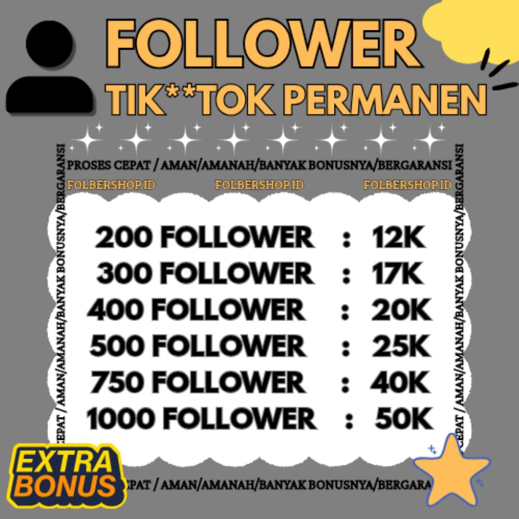 Followers Tik**Tok Real Aktif Bergaransi Permanen