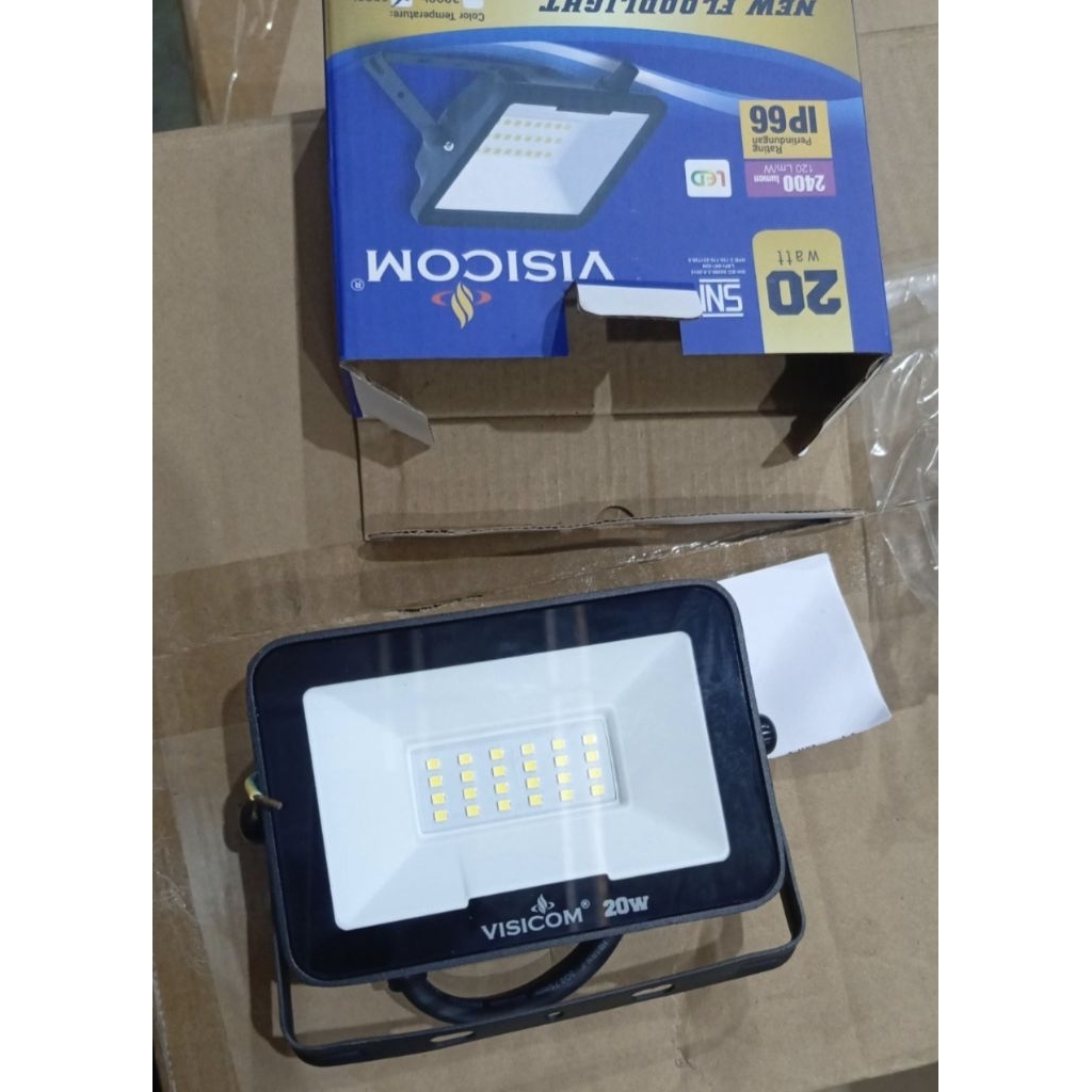 Lampu Flood Light 20W LED VISICOM 20Watt 20 Watt FloodLight Lampu Sorot Tembak Lampu Taman