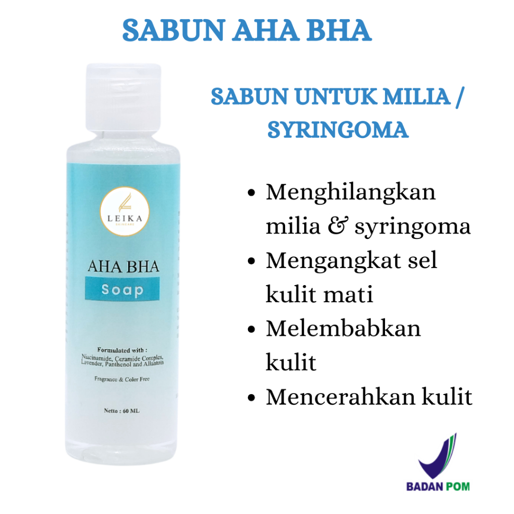 SABUN AHA BHA Penghilang Milia Paling Ampuh Penghilang Milia Di Bawah Mata Sabun Penghilang Milia Sk