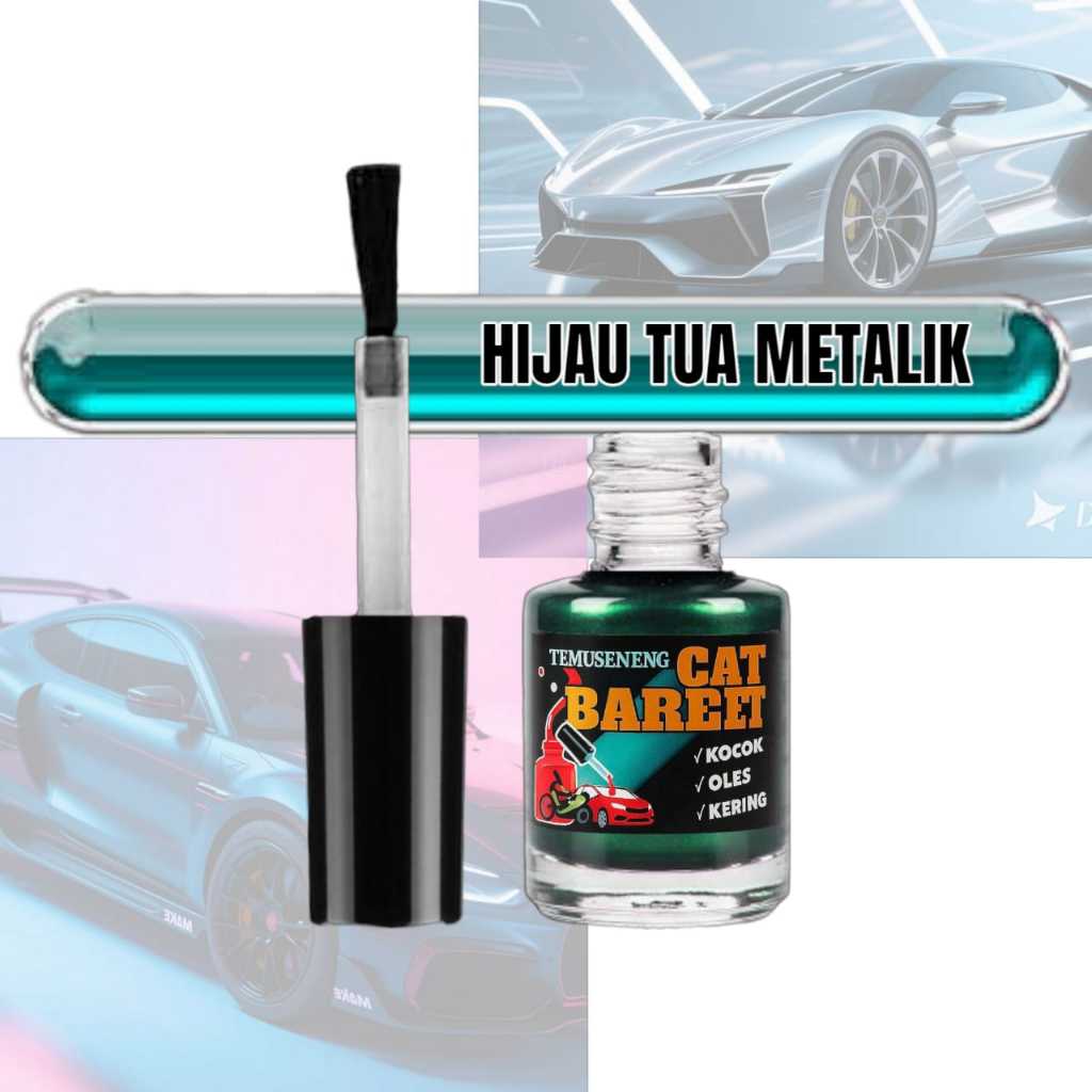 Sunbloom Cat Oles Hijau Tua Metalik Pengilang Baret Lecet Mobil Praktis Scratch Remover 09630