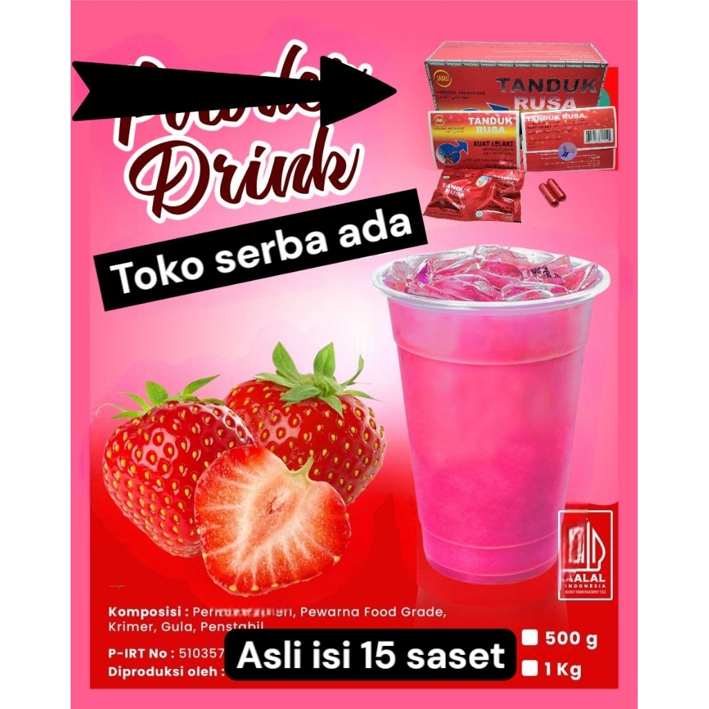 

minuman terbaru sari produk toko serba isi 15 saset asli ada new lihat dipetunjuknya
