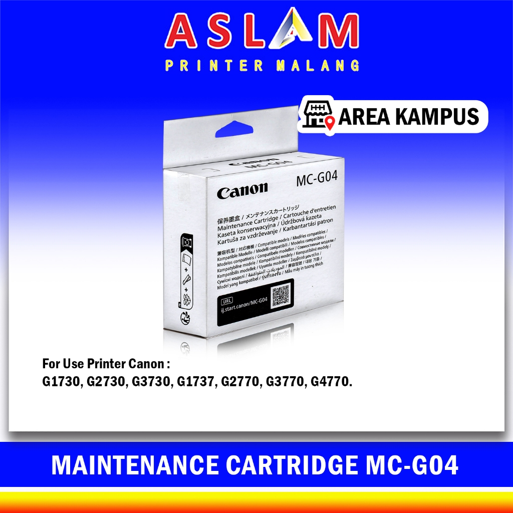 Canon Maintenance Cartridge MC-G04 MCG 04 MCG04 Original G1730 G2730 G3730 G1737 G2770 G3770 G4730