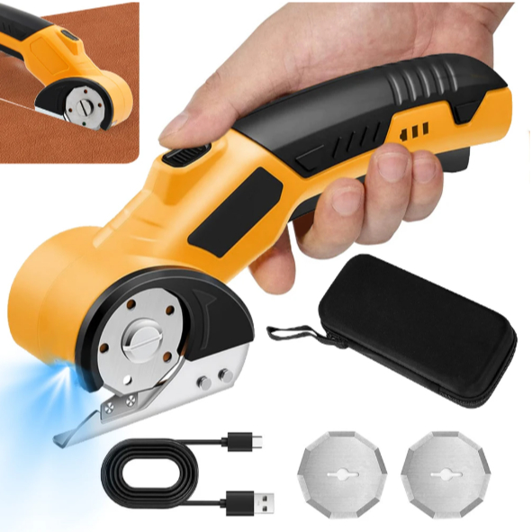 

AN Cordless Electric Scissors Cardboard Cutter with LED Light Brushless Motor 2000mAh