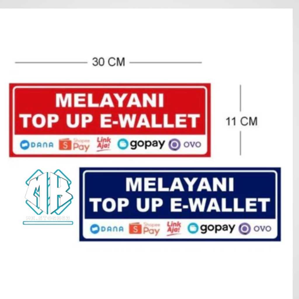 

STIKER MELAYANI TOP UP E-WALLET READY STOK - SIAP KIRIM