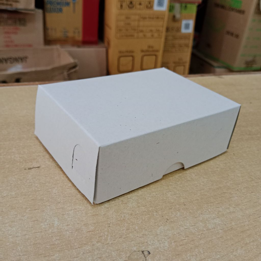 

(100 pcs) Dus Klepon Polos/Dus 11,7x8,7x4 cm/Dus R2K Polos NC/Dus R2K Putih Polos