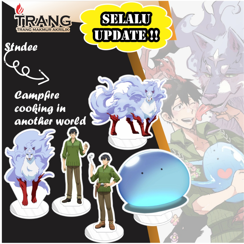 Standee Figure Akrilik Campfire Cooking In Another World / Standing Action figure Acrylic CampfireCo