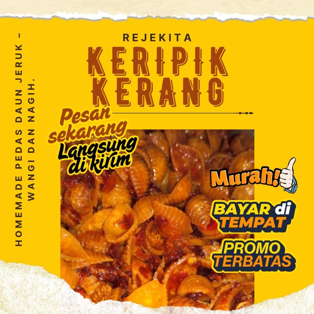 

1 Kg Snack Kerang Pedas Makaroni Daun Jeruk – RejeKita Snack & Food