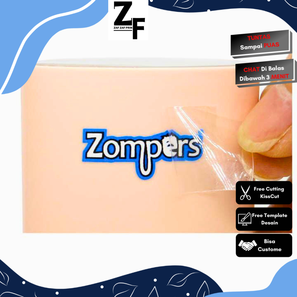 

Stiker UV DTF | Sticker UV Decal | Sticker UV Timbul ZAF ZAF PRINT