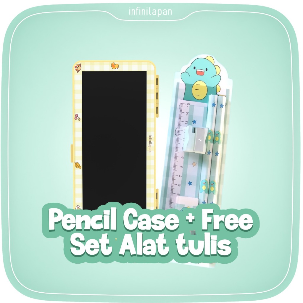 

Kotak Imajinasi: Kotak Pensil Karakter dan Papan Coret Kreatif Anak | Kotak Pensil Imajinasi dengan Digital Pad Edukasi Mainan Papan Gambar Anak