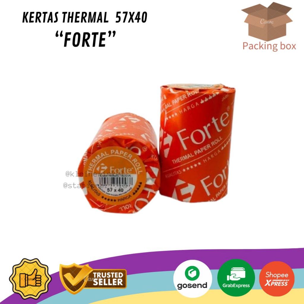 

Kertas Thermal FORTE 57x40 isi 10 roll [ 1 SLOP ]