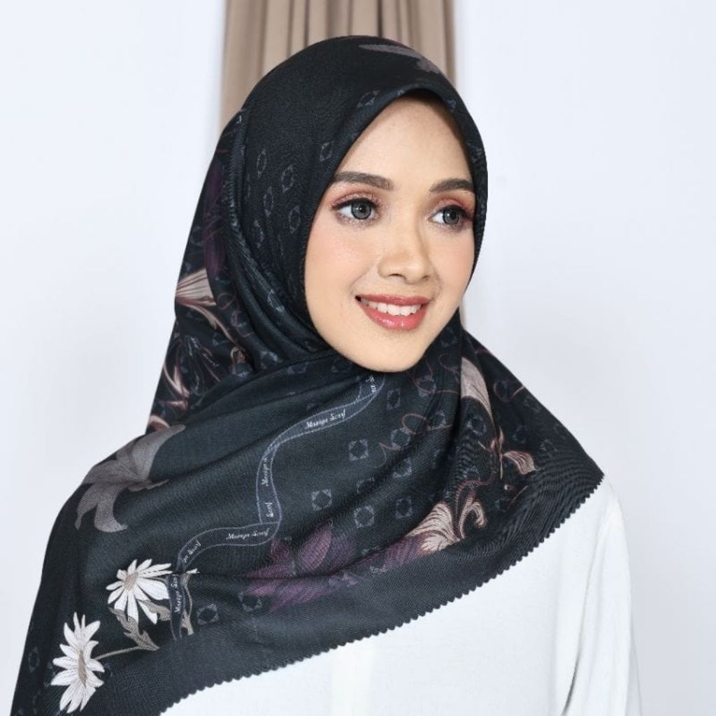 Al dani Kerudung Segi4 motif Voal  Jilbab segiempat Premium Hijab persegi segitiga instan bella squa