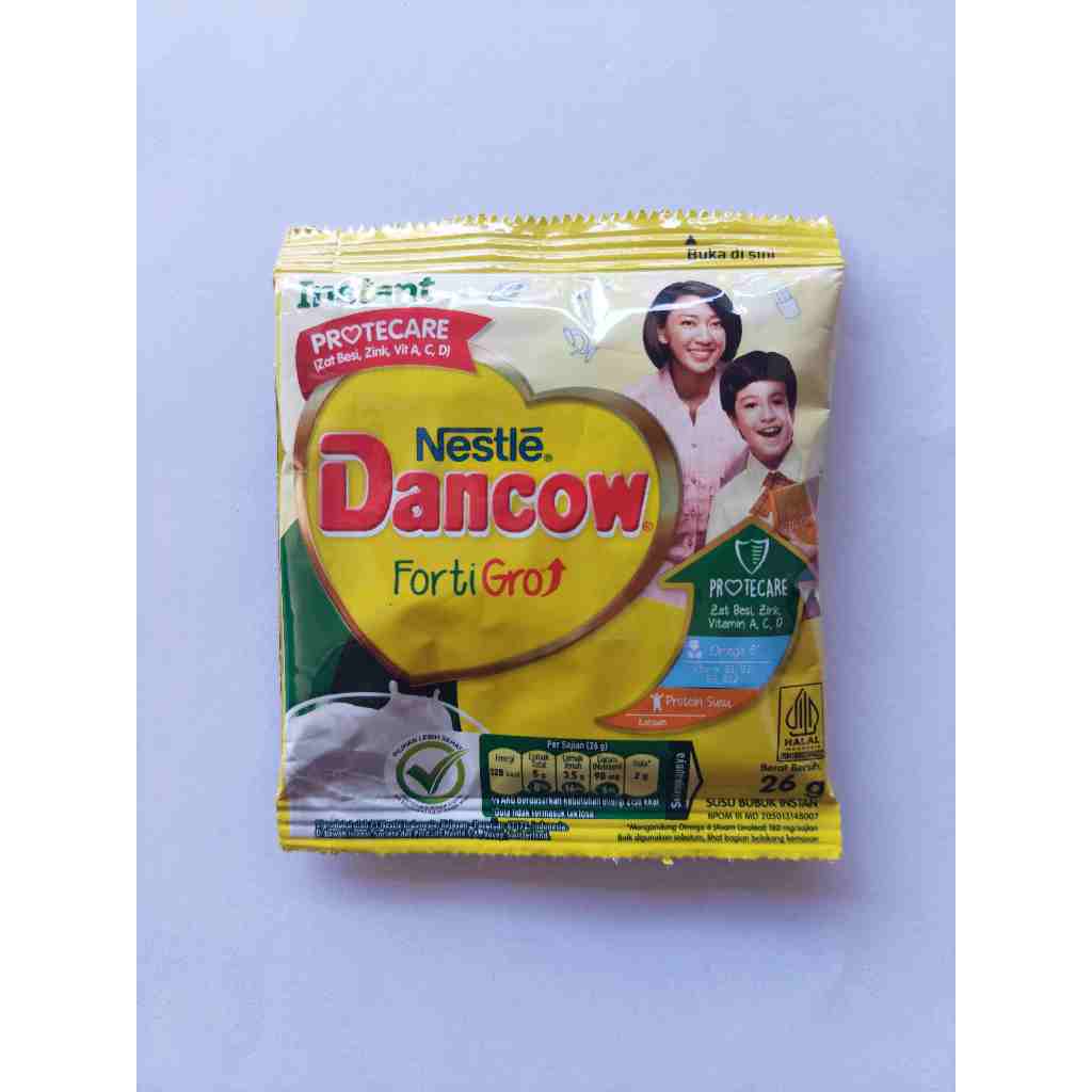 

Susu Bubuk Sachet Dancow Forti Gro Vanila 26 gram