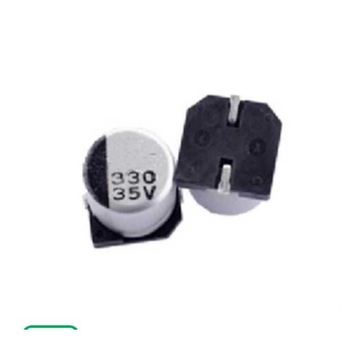 RF4433 elco elko 330 uf 330uf 35v 35volt 35 volt smd by PCM LTC GLODOK