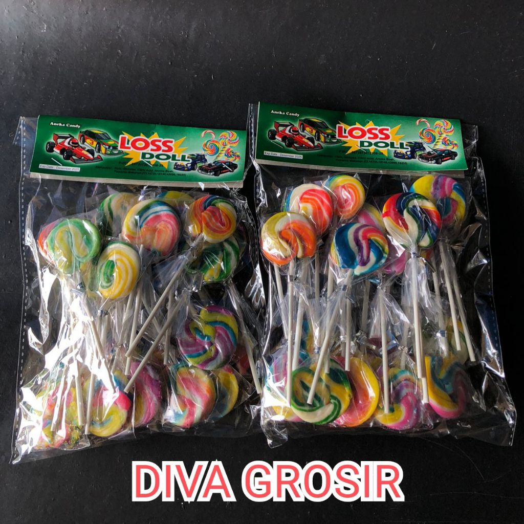 

Permen lolipop karakter Bulat 1pack isi 20pcs | permen enak viral isian banyak | bisa COD