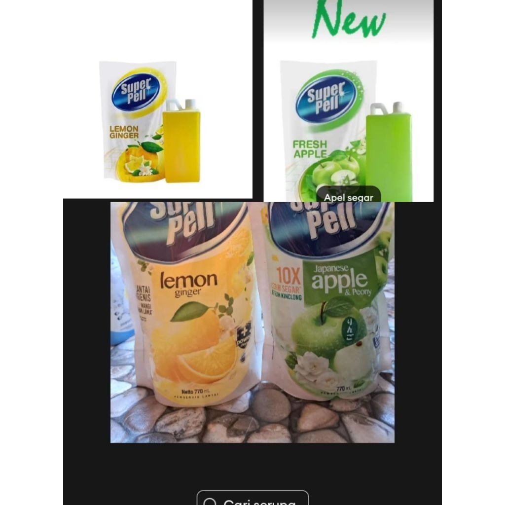 SABUN SUPER PEL LEMON&APPLE 1Liter
