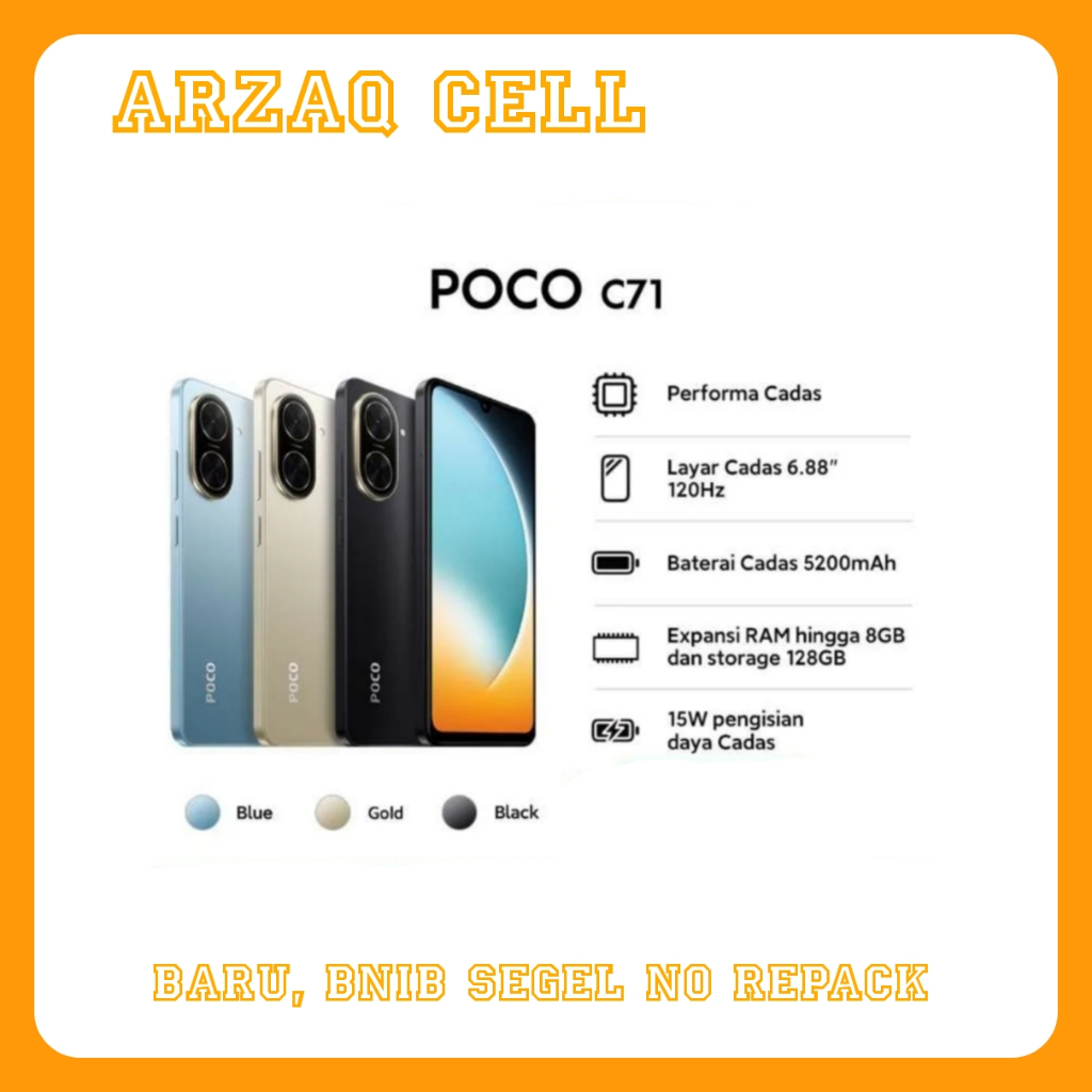 Poco C71 Ram [ 4/128 ] GB