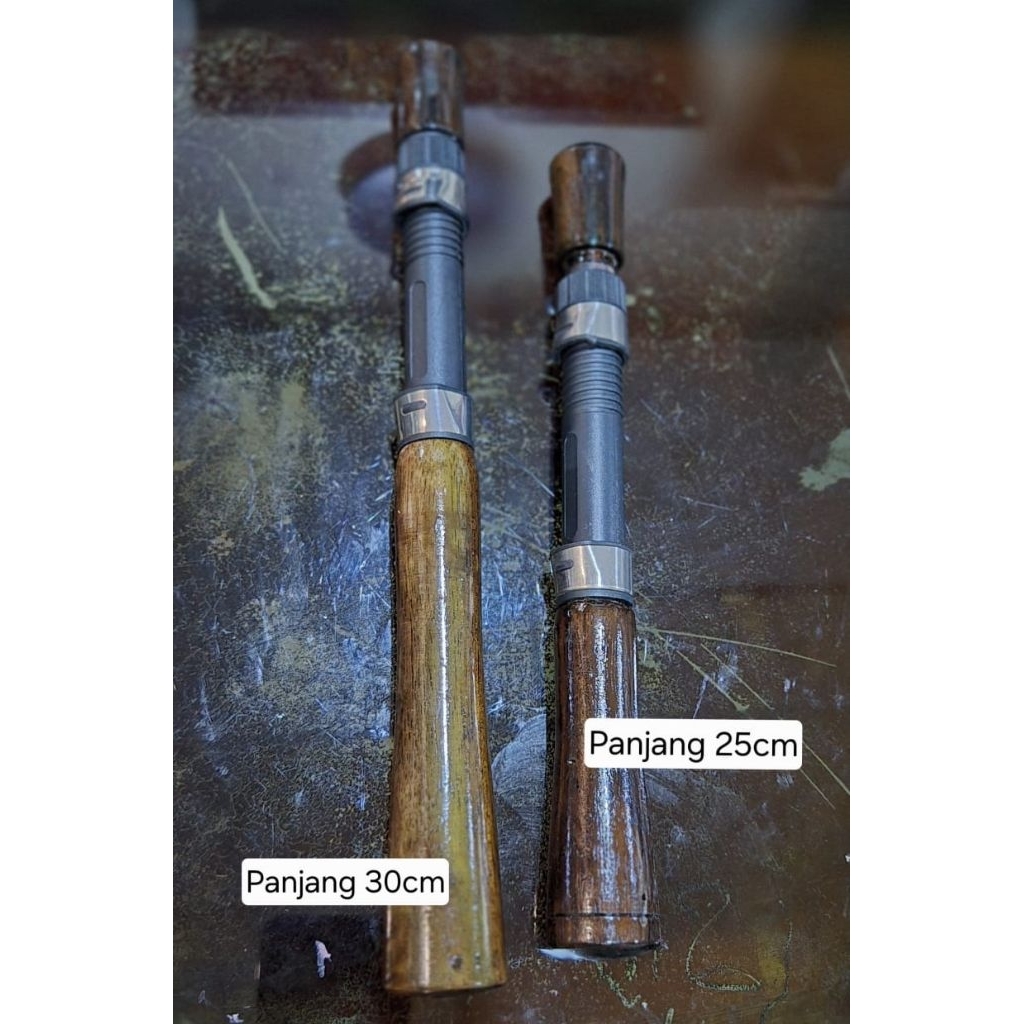 Reel seat joran bahan plastik +kayu sonokeling/reel seat joran