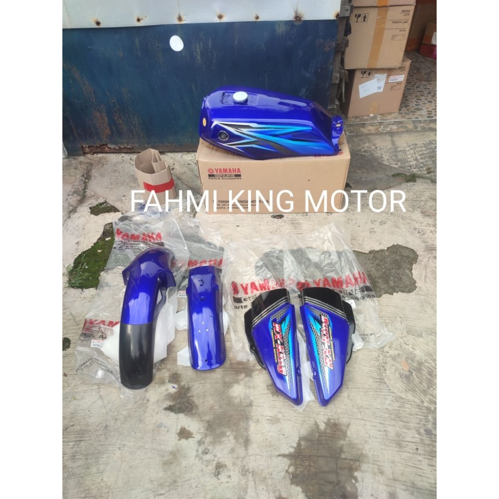 BAJU BODY SET RX KING BIRU 2005 GRES BARU ORIGINAL YGP KOMPLIT