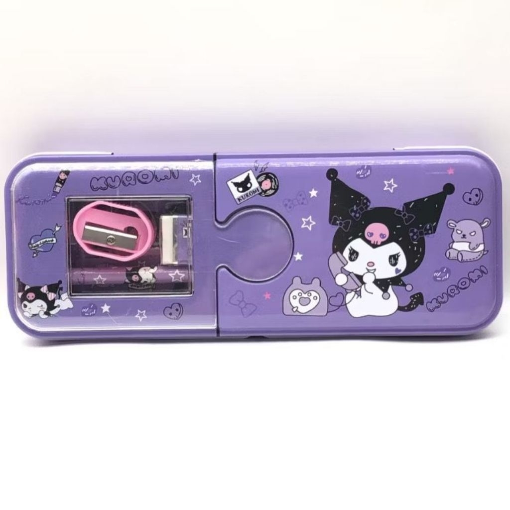 

[DS] KOTAK PENSIL wadah pensil kuromi tingkat dua multifungsi murah meriah bagus dan lucu karakter kuromi anak sekolah Sanrio jepang