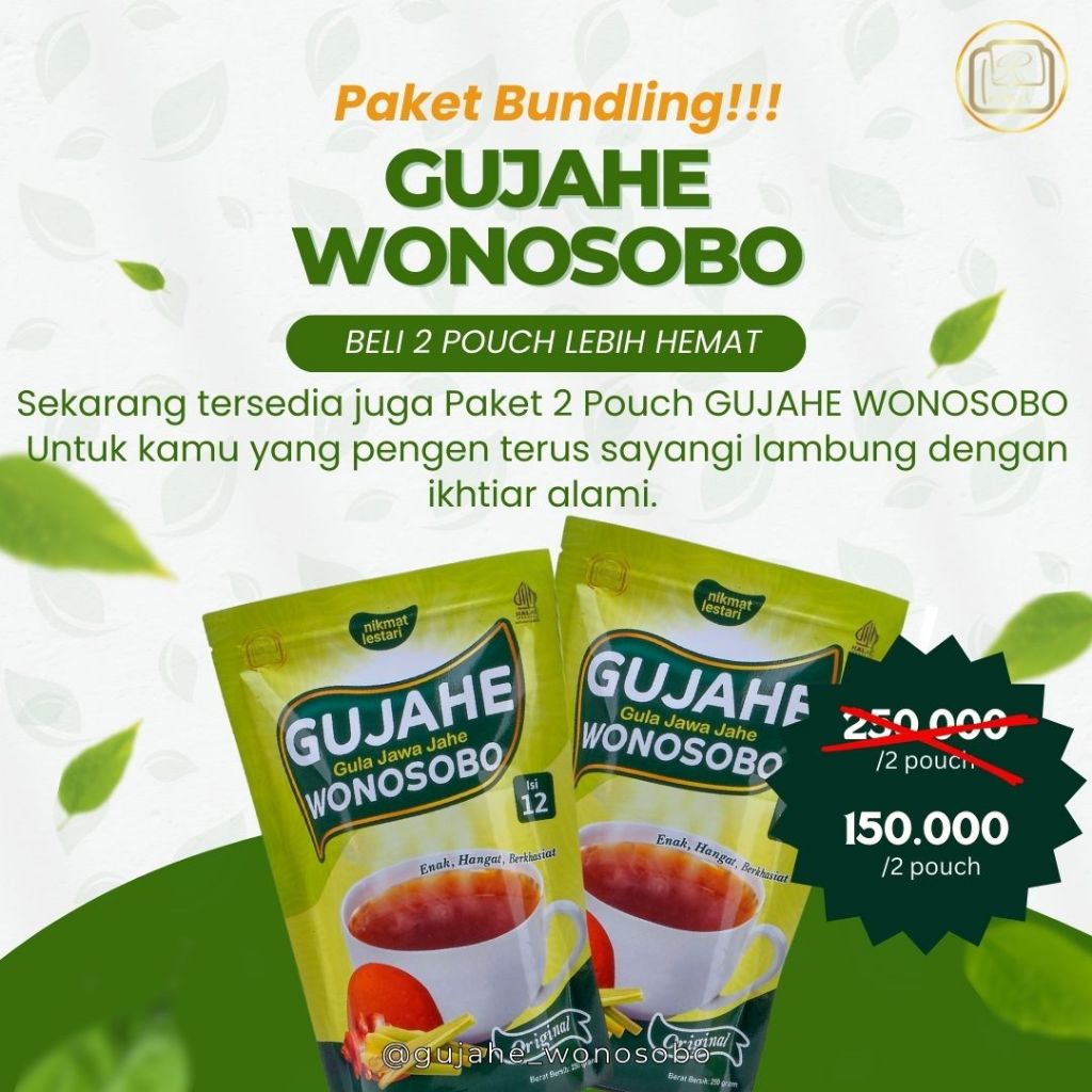 

GUJAHE Wonosobo Isi 12 – Minuman Herbal Tradisional | Gula Jawa Jahe Siap Seduh
