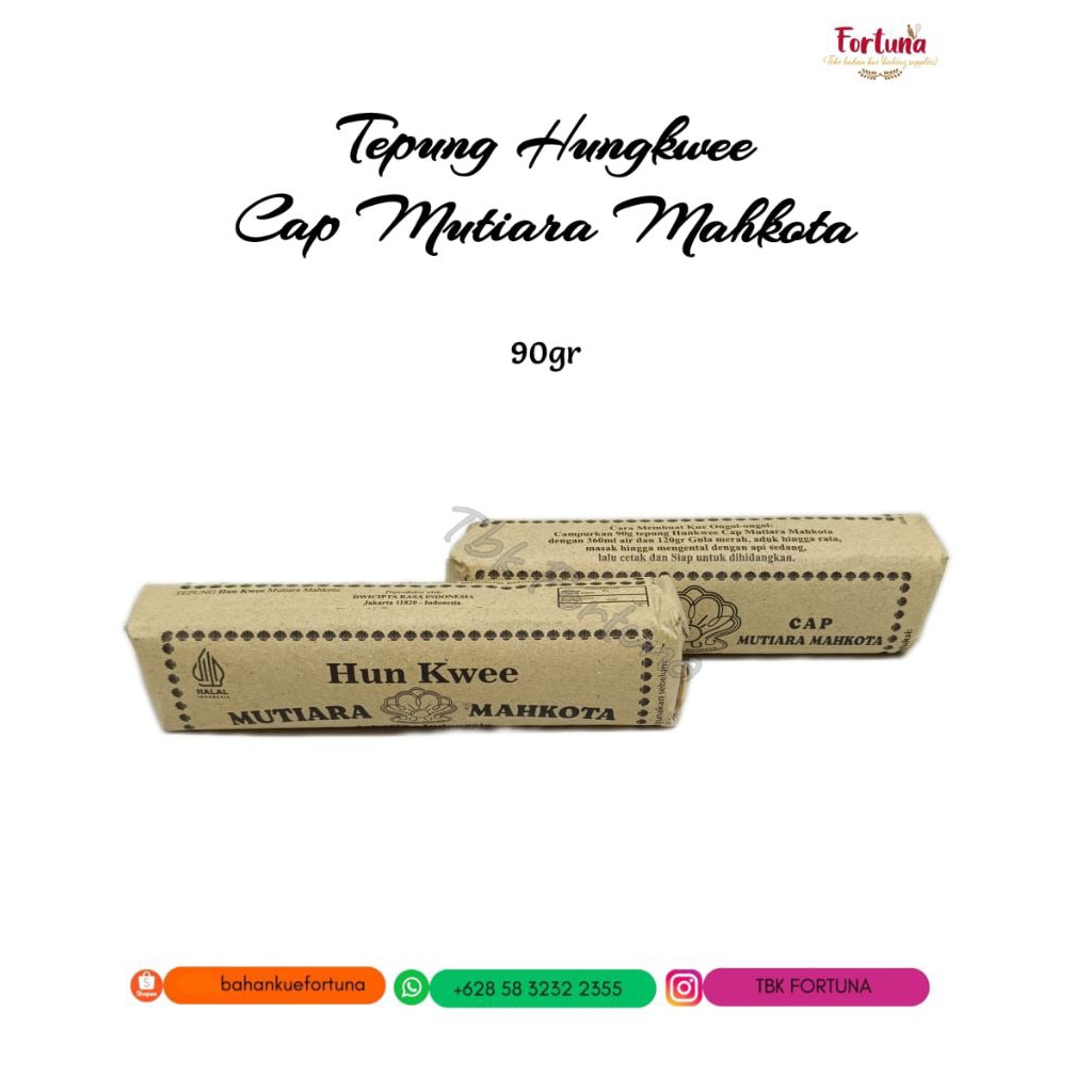 

Tepung Hungkwe Merk Mutiara Mahkota 90gr(1pcs)