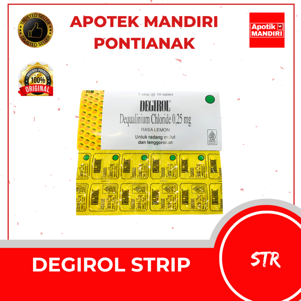 DEGIROL TABLET HISAP - Untuk Mengatasi Sakit Tenggorokan