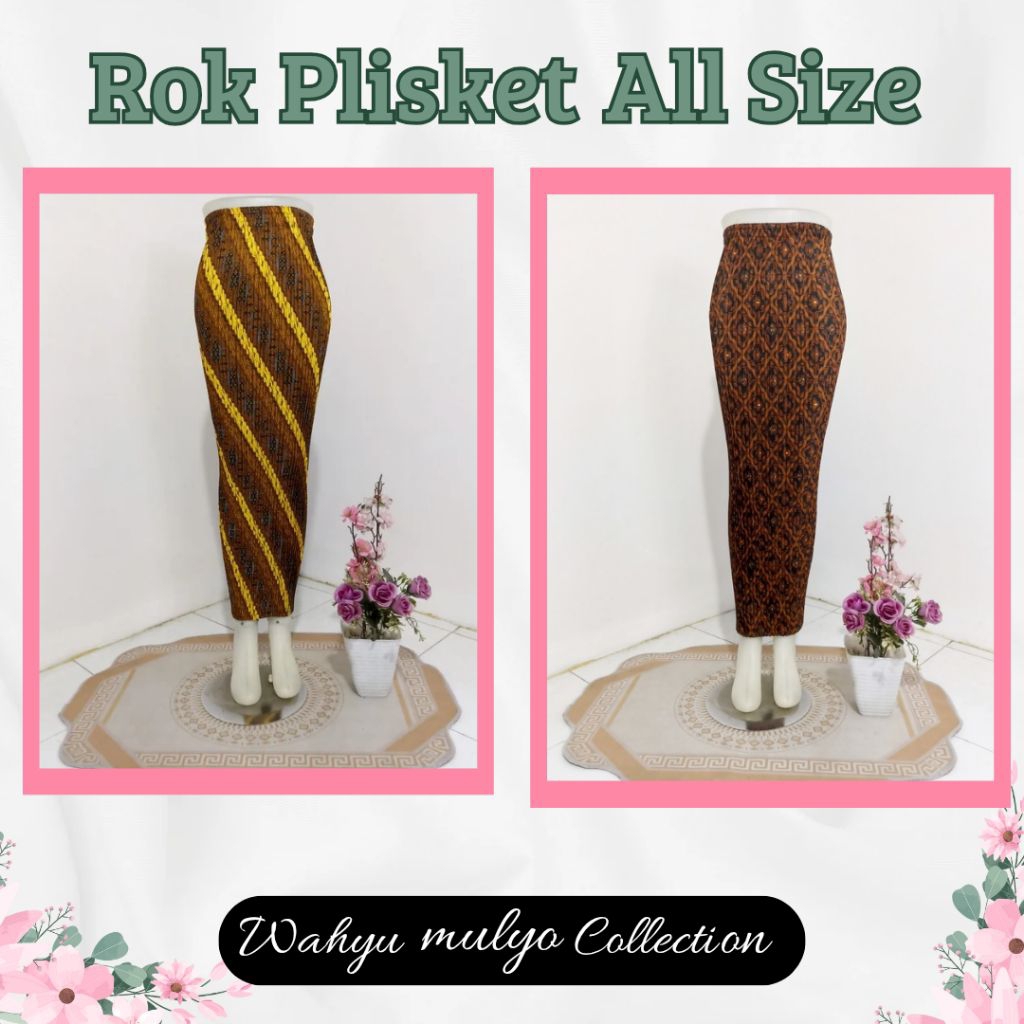 WM>ROK PLISKET BATIK MOTIF JARIK ROK PLISKET GROSIR ROK PLISKET