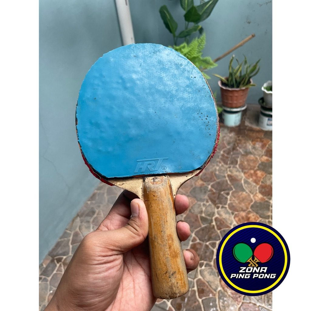 Bet Sepaket Kayu Shild Old Karet Biru HRT Karet Bintik Panjang Kokutaku Tuple