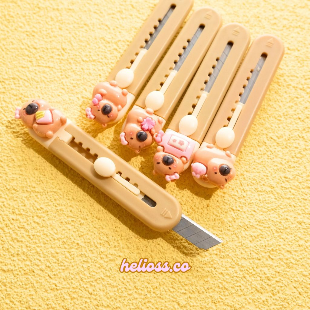 

CUTTER PANJANG CAPYBARA LUCU ALAT BUKA PAKET IMUT VIRAL PISAU CUTTER LUCU UNTUK SEKOLAH KANTOR ALAT POTONG KERTAS UNIK GEMAS STATIONERY LUCU HELIOSS.CO