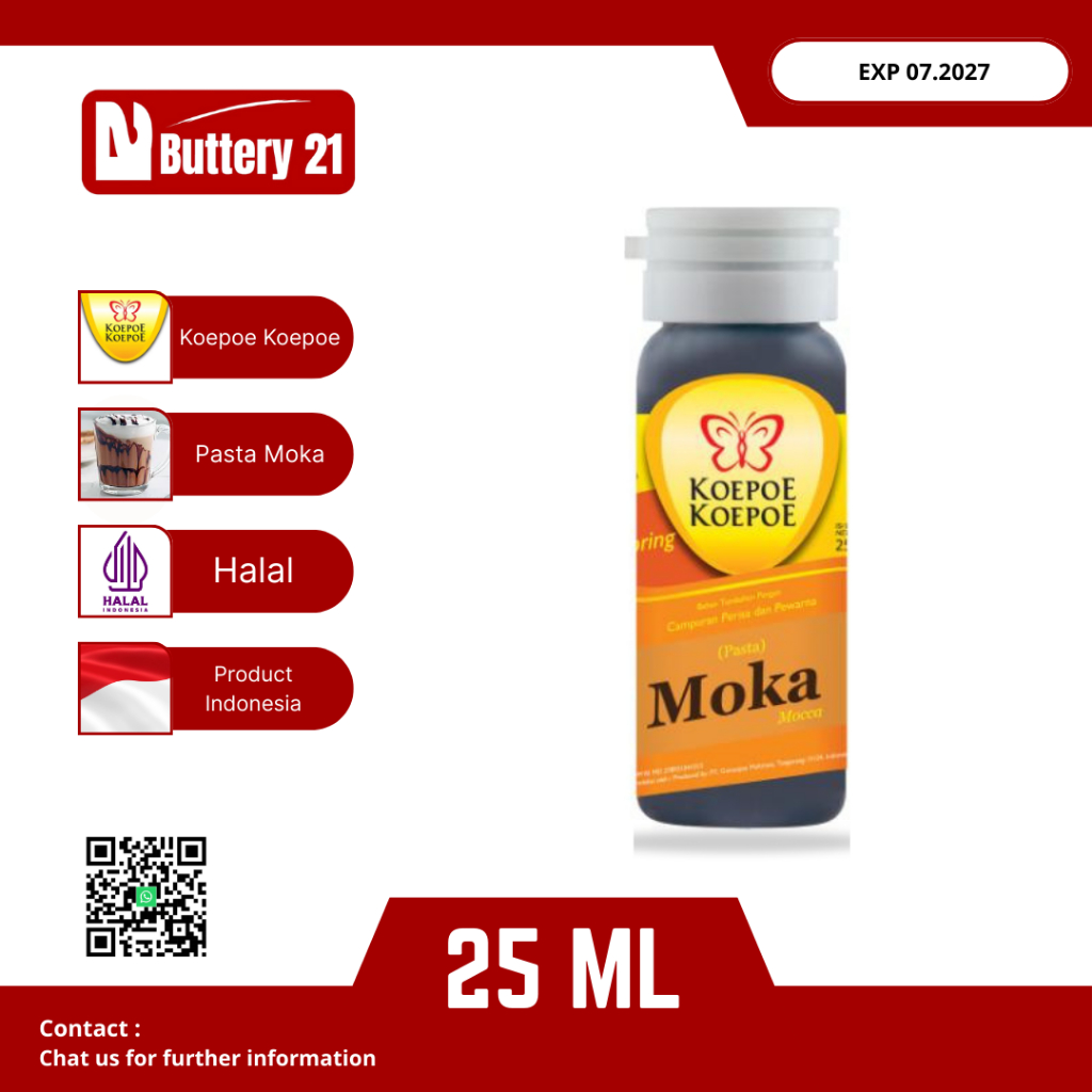 

KOEPOE KOEPOE PASTA MOKA 25 ML/PERISA DAN PERWARNA MOKA/MOCA/MOCCA/MOKO 25 ML