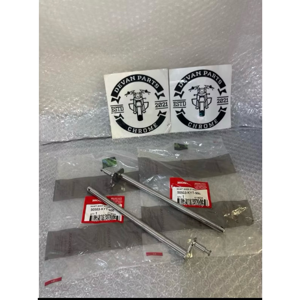 As Standar Tengah/As Standar Dua Original Chrome/Krum KYT Honda Beat Karbu, Scoopy Karbu Chrome/Krum