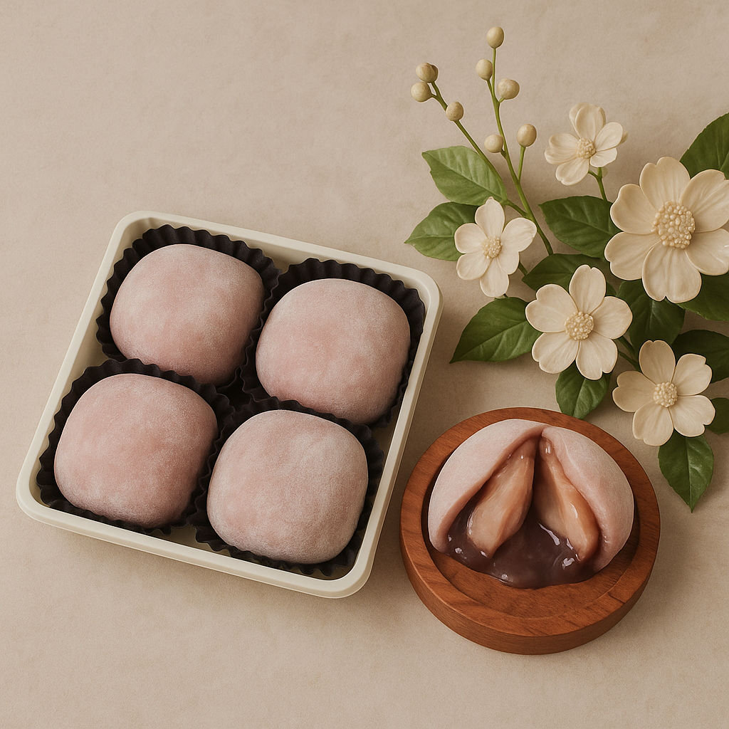 

Mochi Stroberi [Morry Sakha] Rasa Coklat Isi 4 PCS