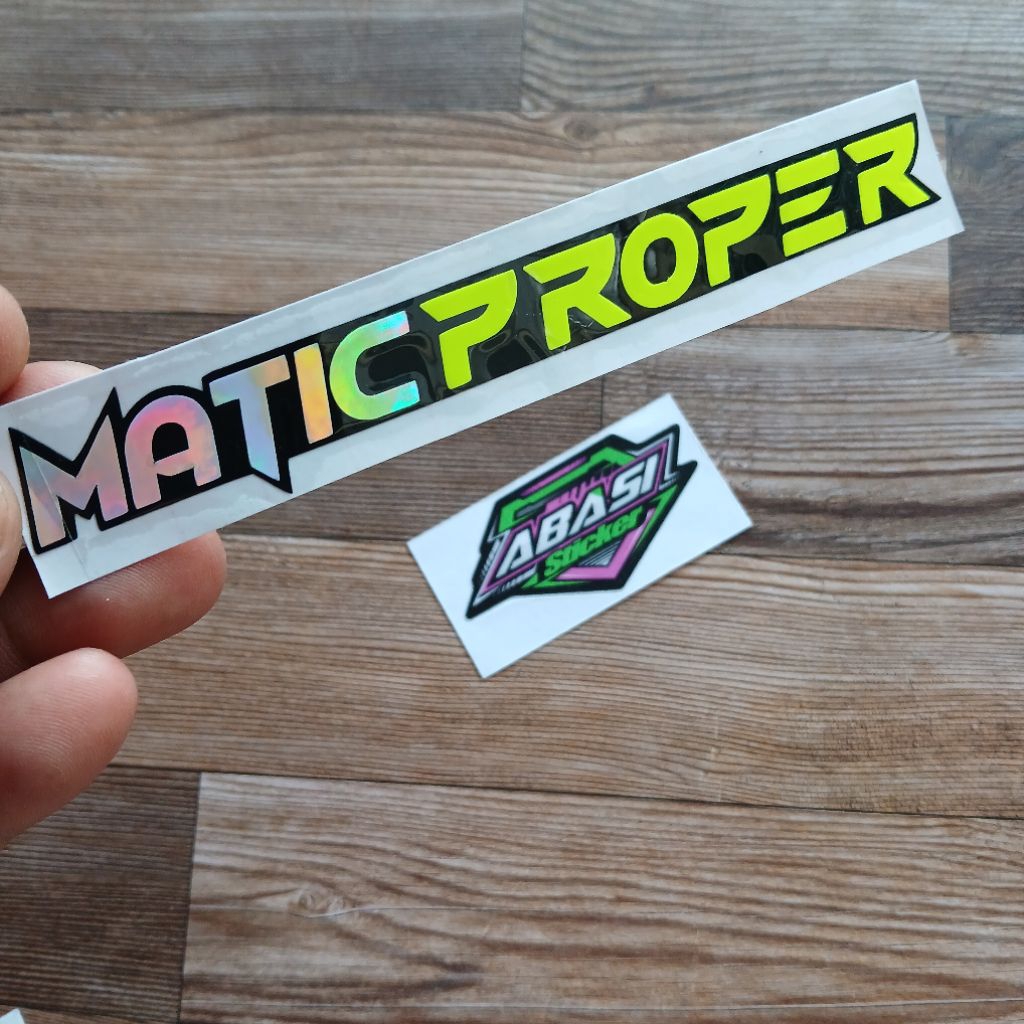sticker cutting matic proper