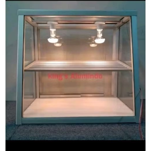 Etalase KFC fried chicken ayam goreng aluminium kaca