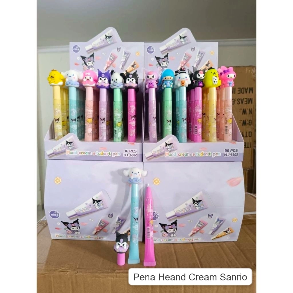

[GROSIR DAN ECERAN] PULPEN BENTUK HAND CREAM SANRIO