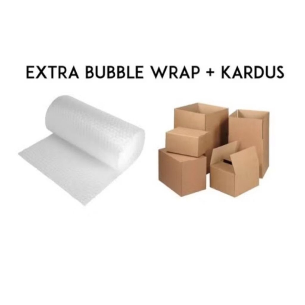 

Tambahan extra buble wrap+kardus agar pesenan paket anda keterima dengan kondisi baik