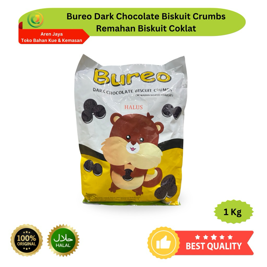

Bureo Dark Chocolate Cookies Cookie Crumb Halus Coklat Topping Kue Topping Minuman Topping Makanan 1 Kg Original