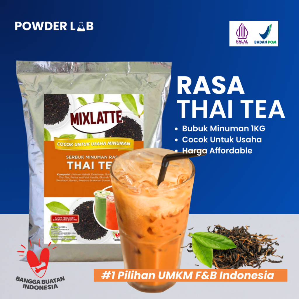 

Bubuk Minuman Mixlatte Rasa Thai Tea | Powder Drink Premium